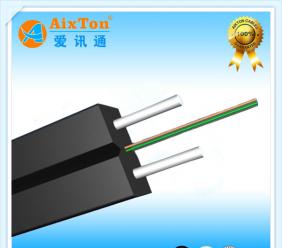 单模单芯皮线光缆 GJXFH蝶形双钢丝  FTTH光缆