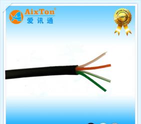四芯圆形黑色无氧铜电话线
