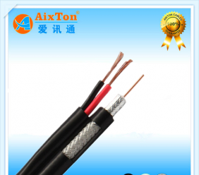 SYV75-5视频线+RVV2*0.5平方电源线