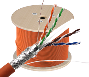 六类室内双屏蔽低烟无卤过测网线