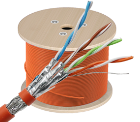 七类双屏蔽充油PUR万兆网线