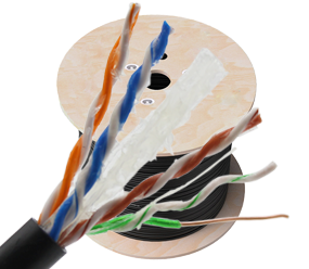 六类室外非屏蔽单护套充油网线