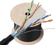 六类室外单屏蔽双层PVC护套网线