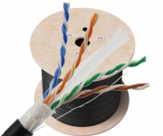 六类室外非屏蔽阻水带网线