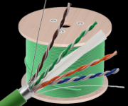 超六类单屏蔽低烟无卤网线