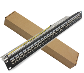 七类24口屏蔽锌合金配线架 模块式