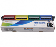 六类24口非屏蔽彩色配线架