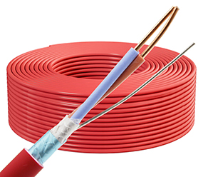 2*1.5mm²无氧铜火警线 陶瓷硅胶绝缘 云母带防火线